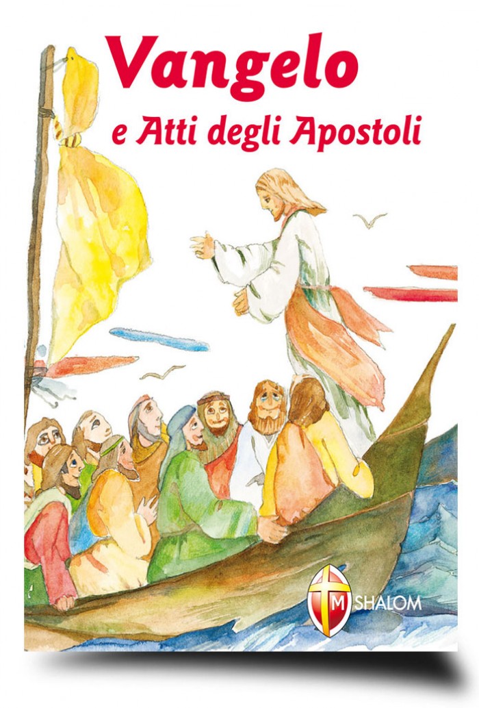 Articoli e libri religiosi Napoli  Vangelo e Atti degli Apostoli. Edizione con  copertina illustrata Antonio Sanzari Onoranze Funebri